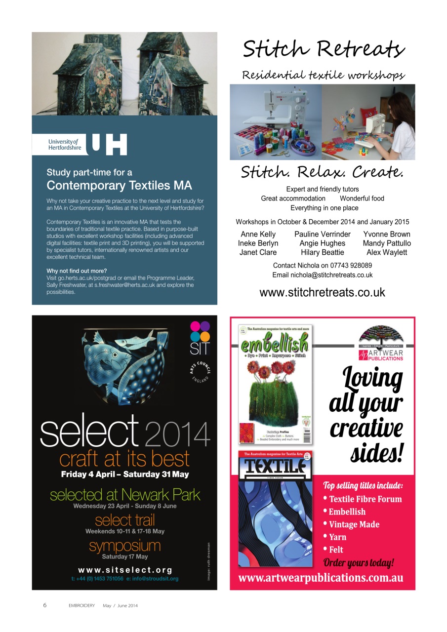 Embroidery Magazine Preview Pages