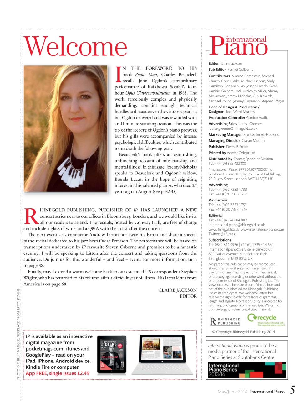 International Piano Preview Pages