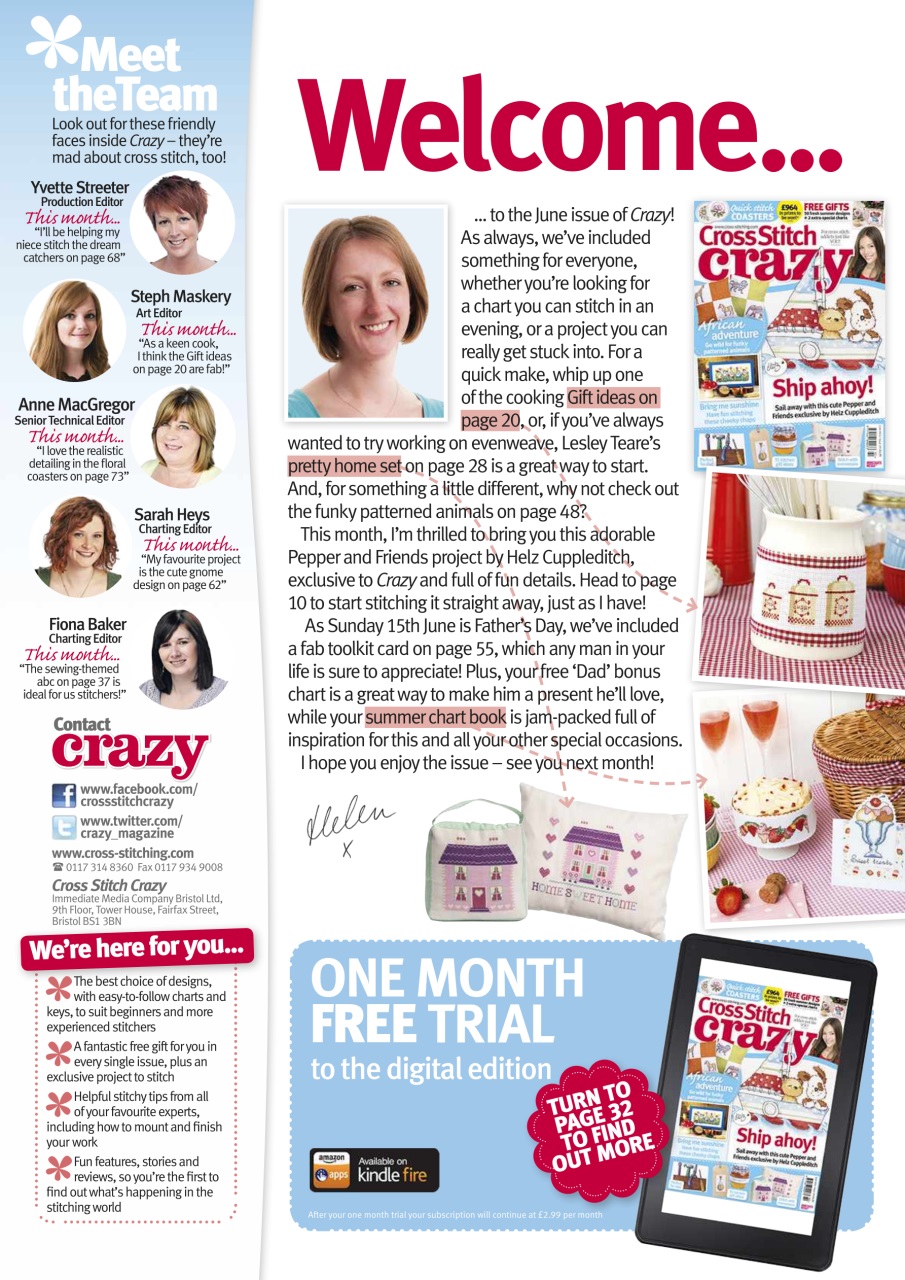 Cross Stitch Crazy Preview Pages