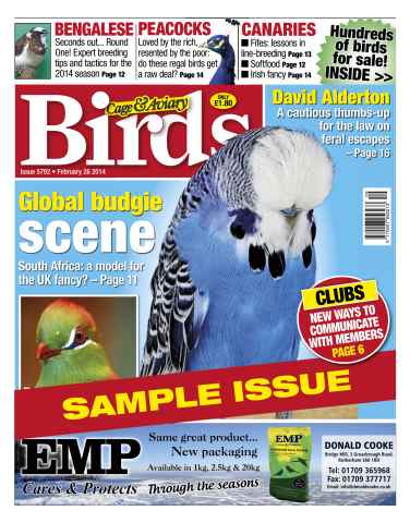 Cage & Aviary Birds issue Cage & Aviary Birds Digital Sample Issue