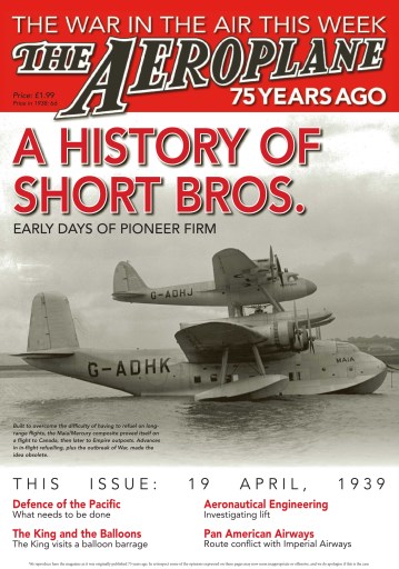 Aeroplane Weekly - The War in the Air 75 years ago issue 