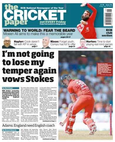 The Cricket Paper issue 18th April 2014