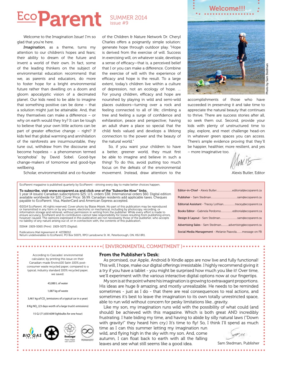 Ecoparent Magazine Preview Pages