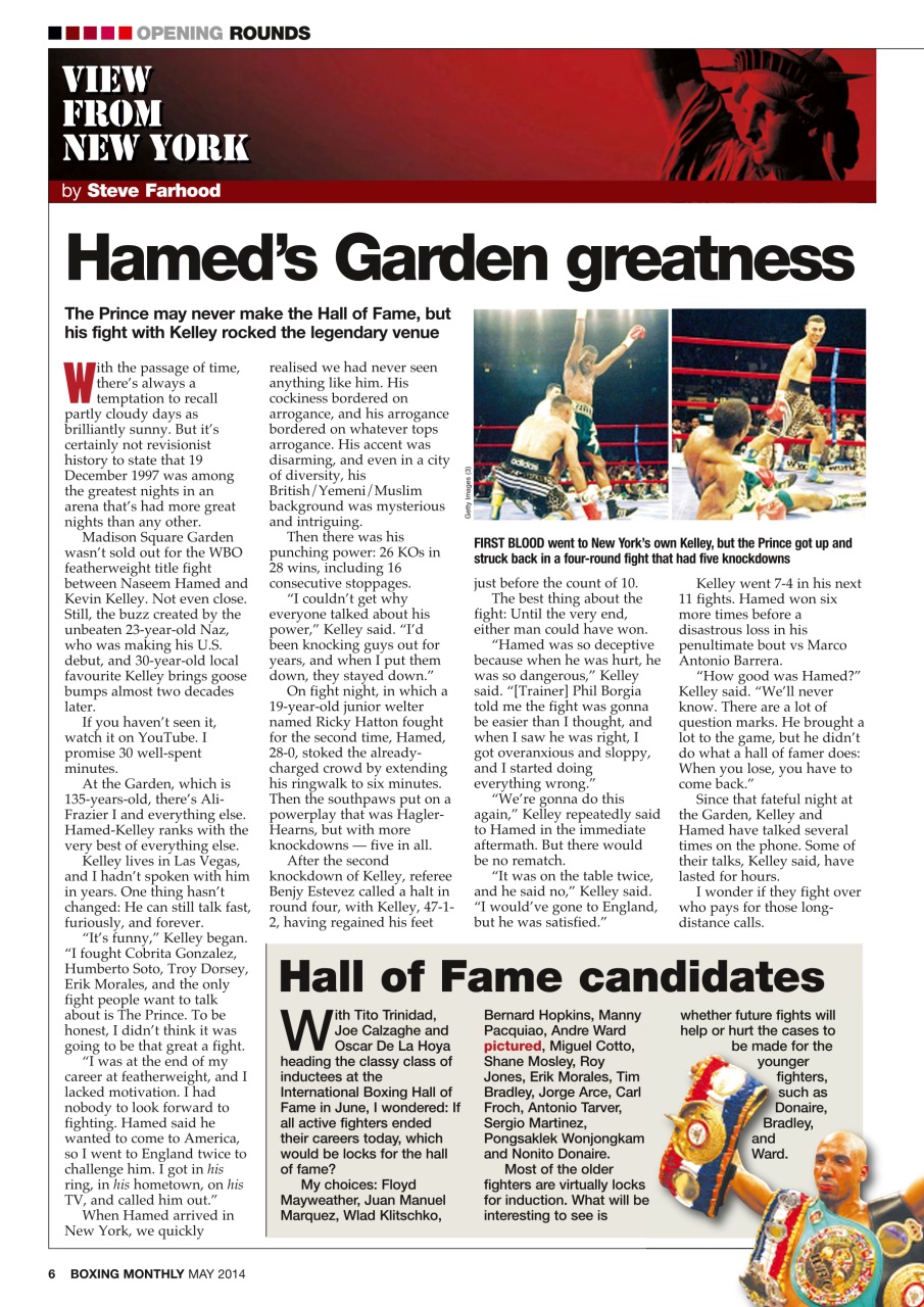 Boxing Monthly Preview Pages