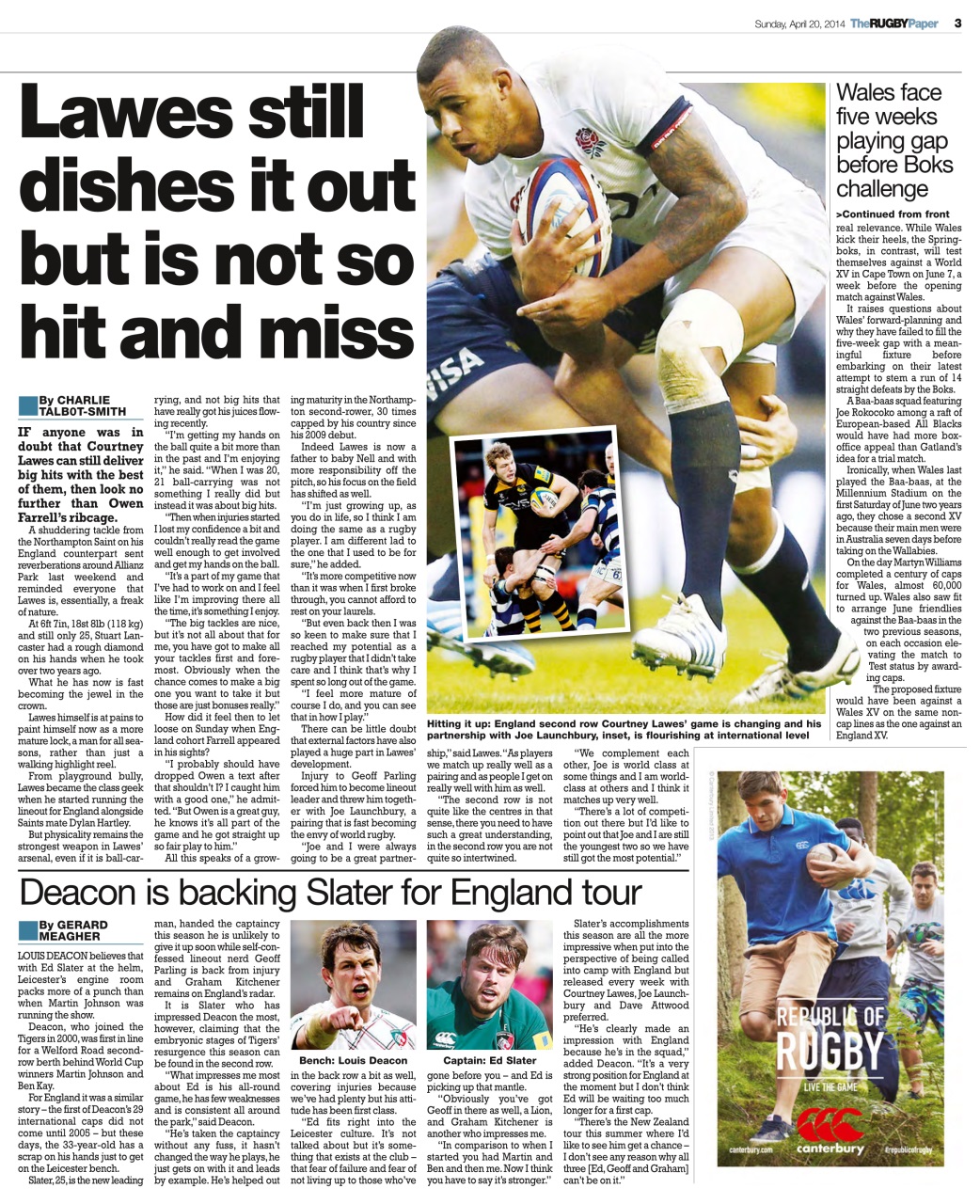 The Rugby Paper Preview Pages