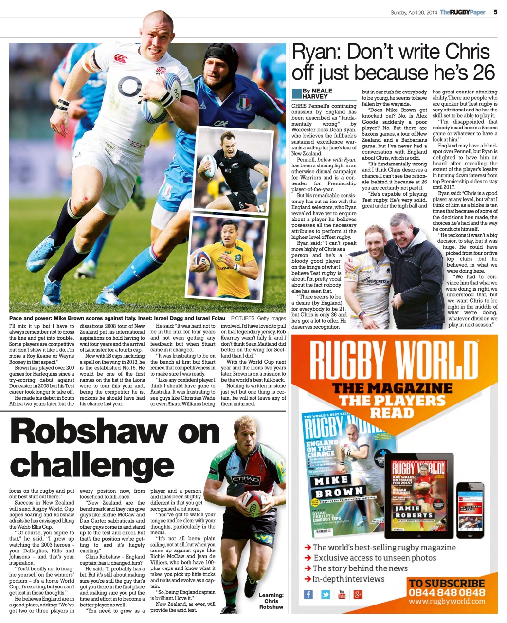 The Rugby Paper Preview Pages