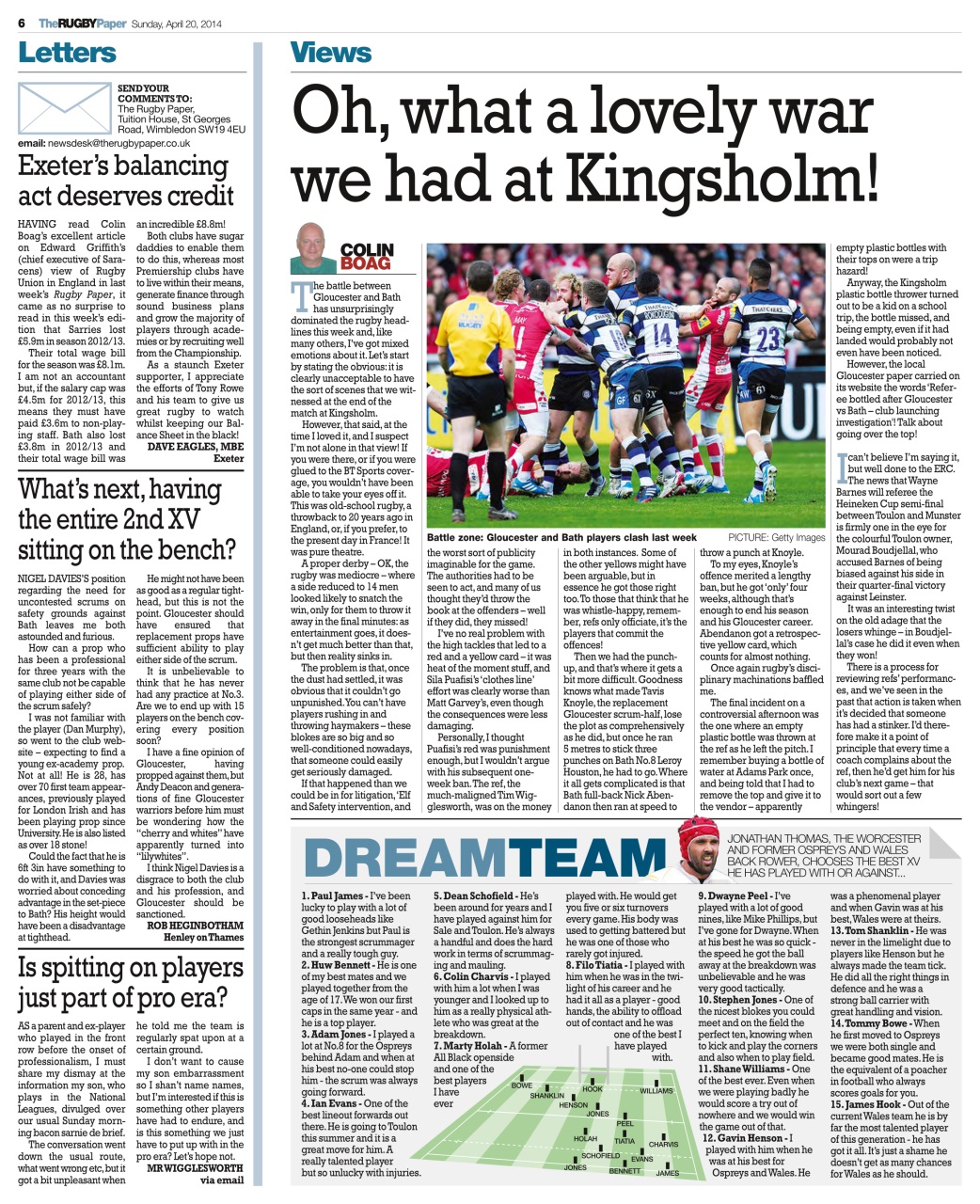 The Rugby Paper Preview Pages