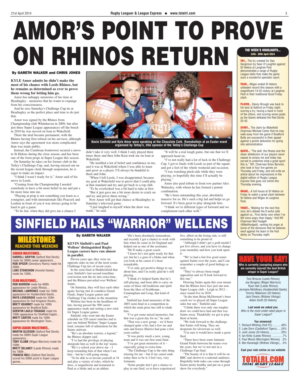 League Express Preview Pages