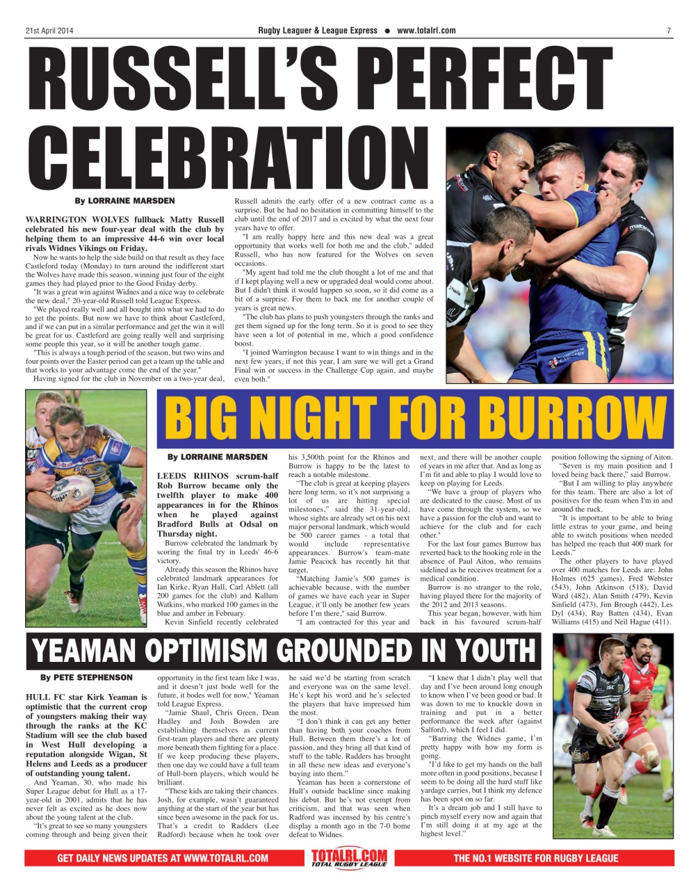 League Express Preview Pages