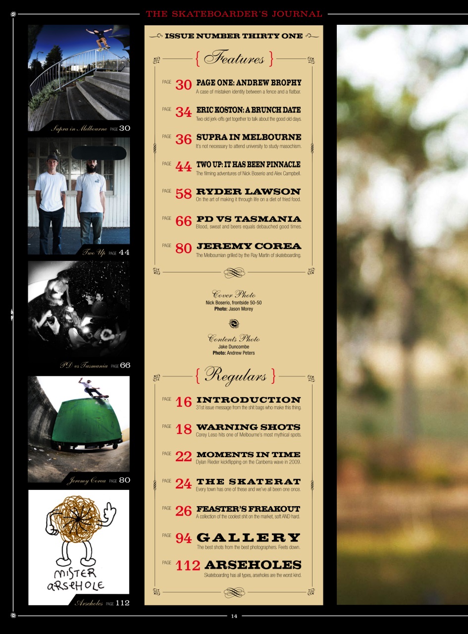 Skateboarder's Journal Australia Preview Pages