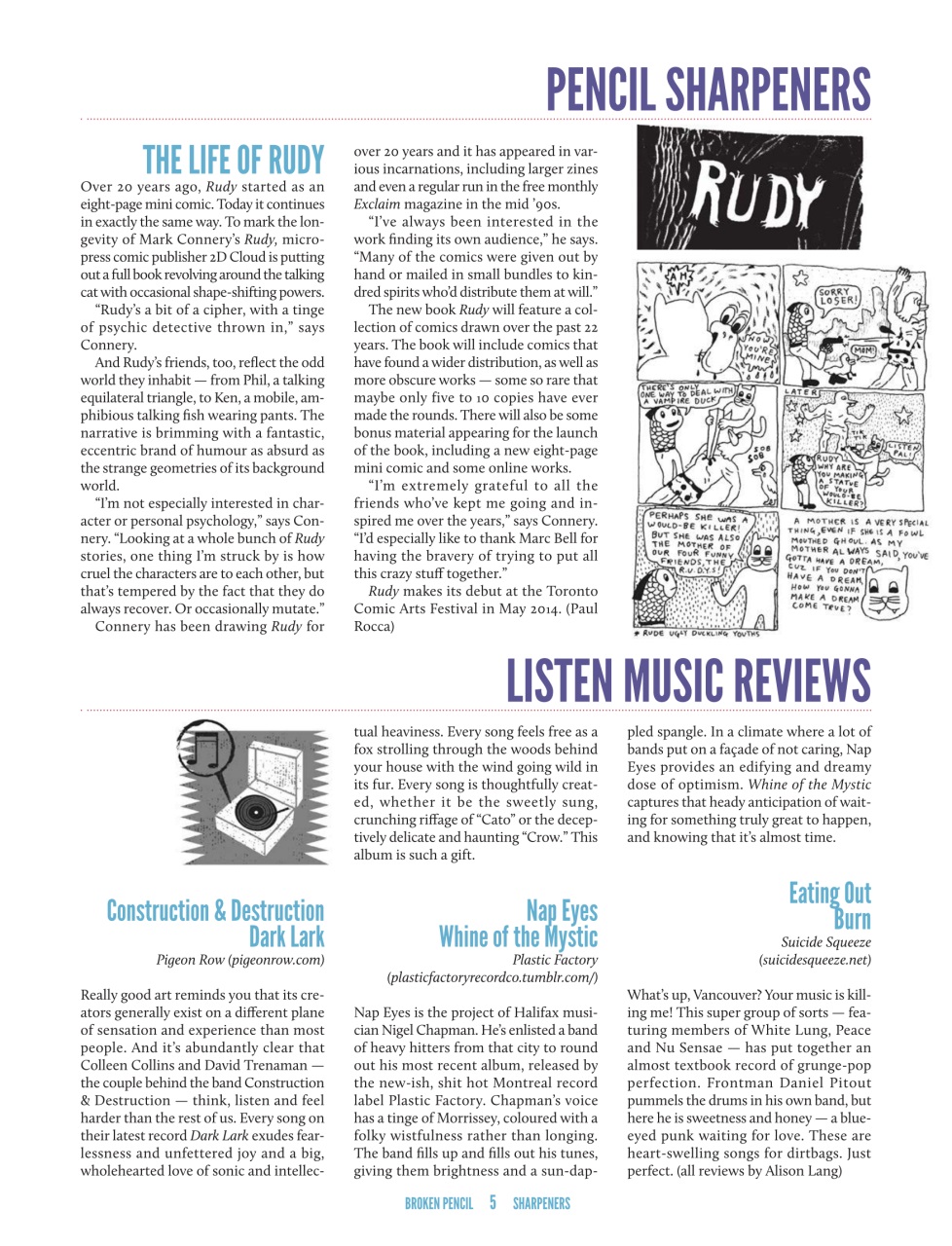 Broken Pencil Preview Pages