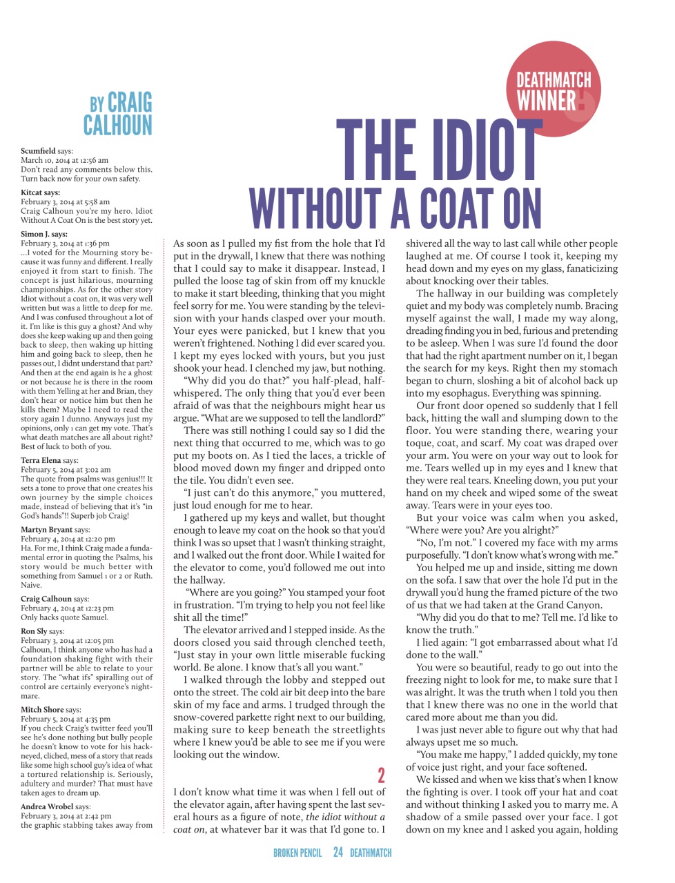 Broken Pencil Preview Pages