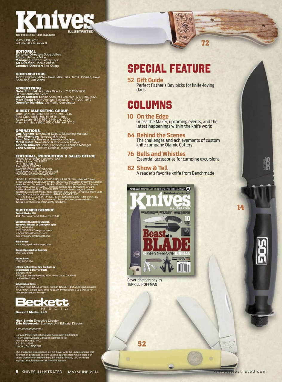 Knives Illustrated Preview Pages