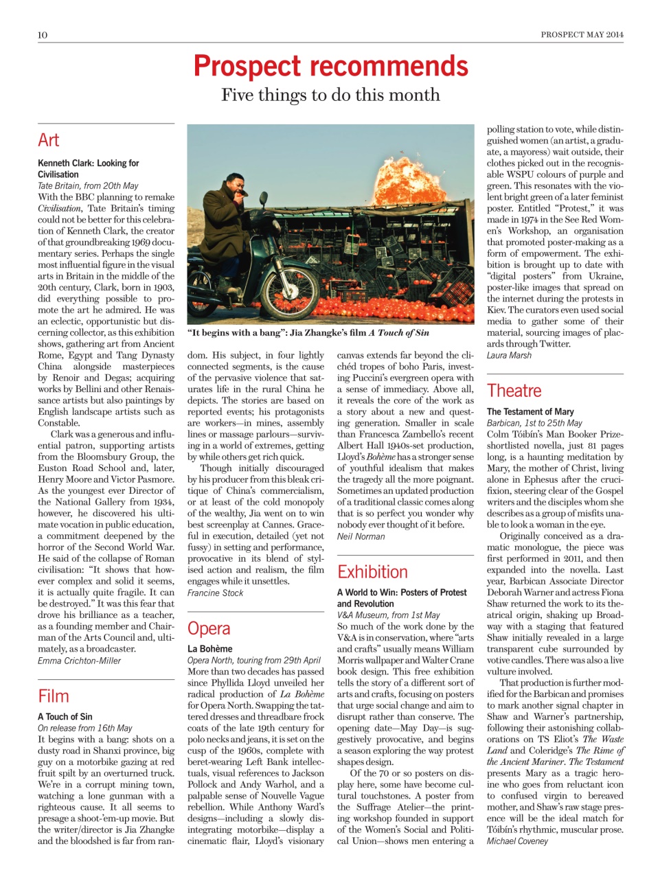 Prospect Magazine Preview Pages