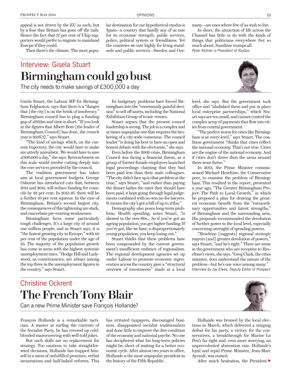 Prospect Magazine Preview Pages