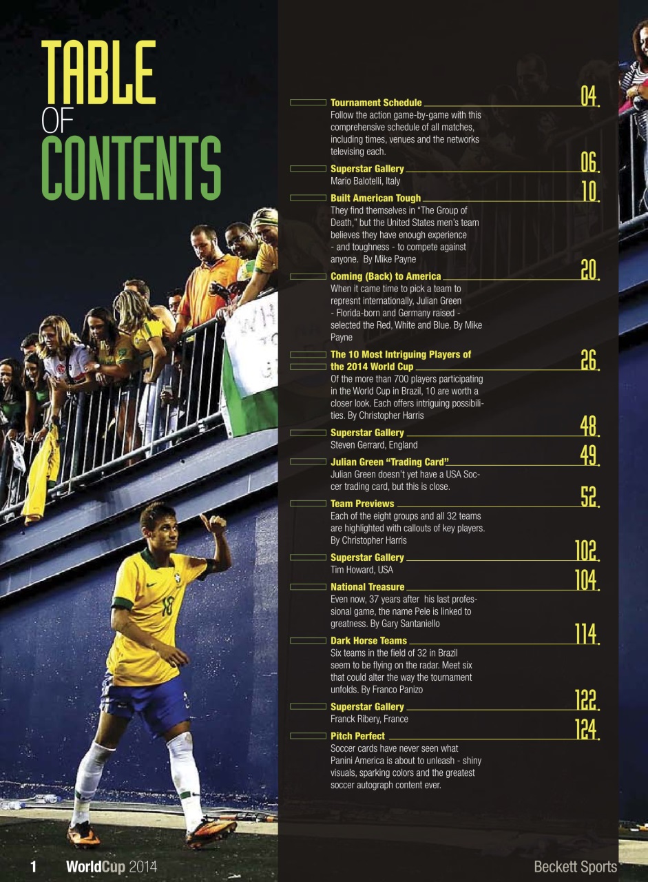Beckett Football Magazine Preview Pages