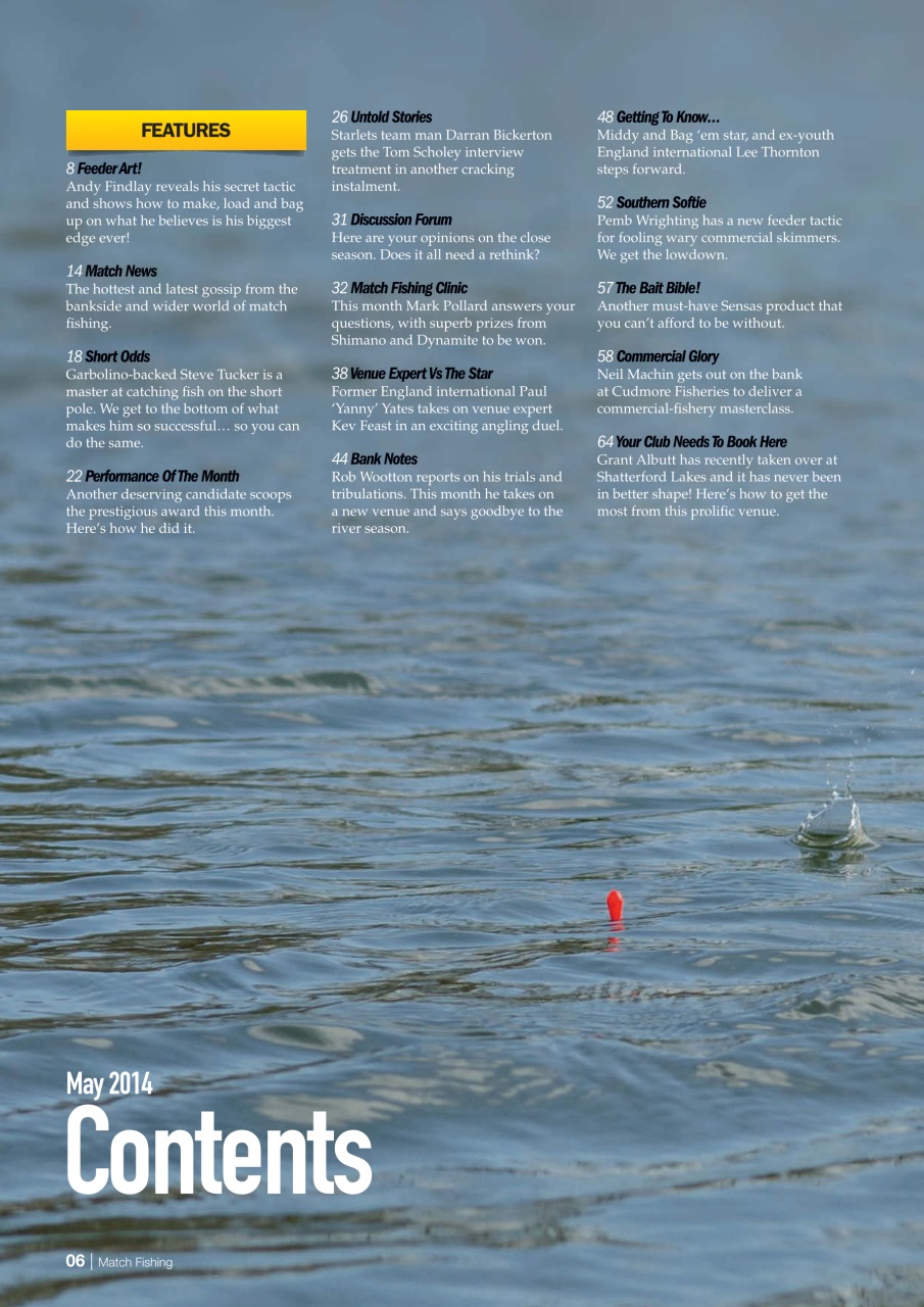 Match Fishing Preview Pages