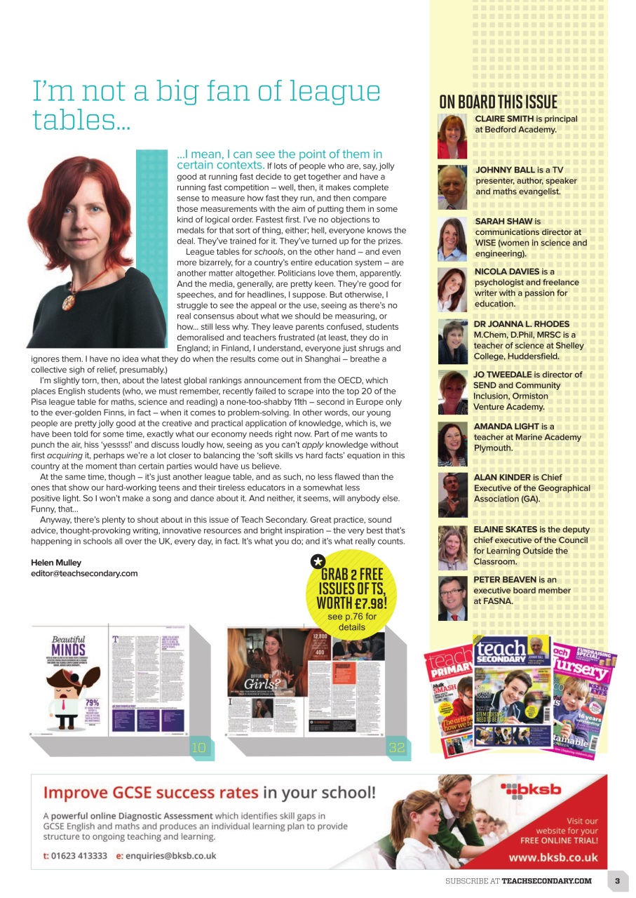 Teach Secondary Preview Pages