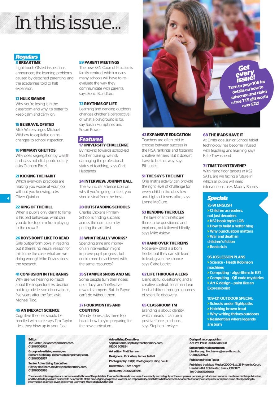 Teach Primary Preview Pages