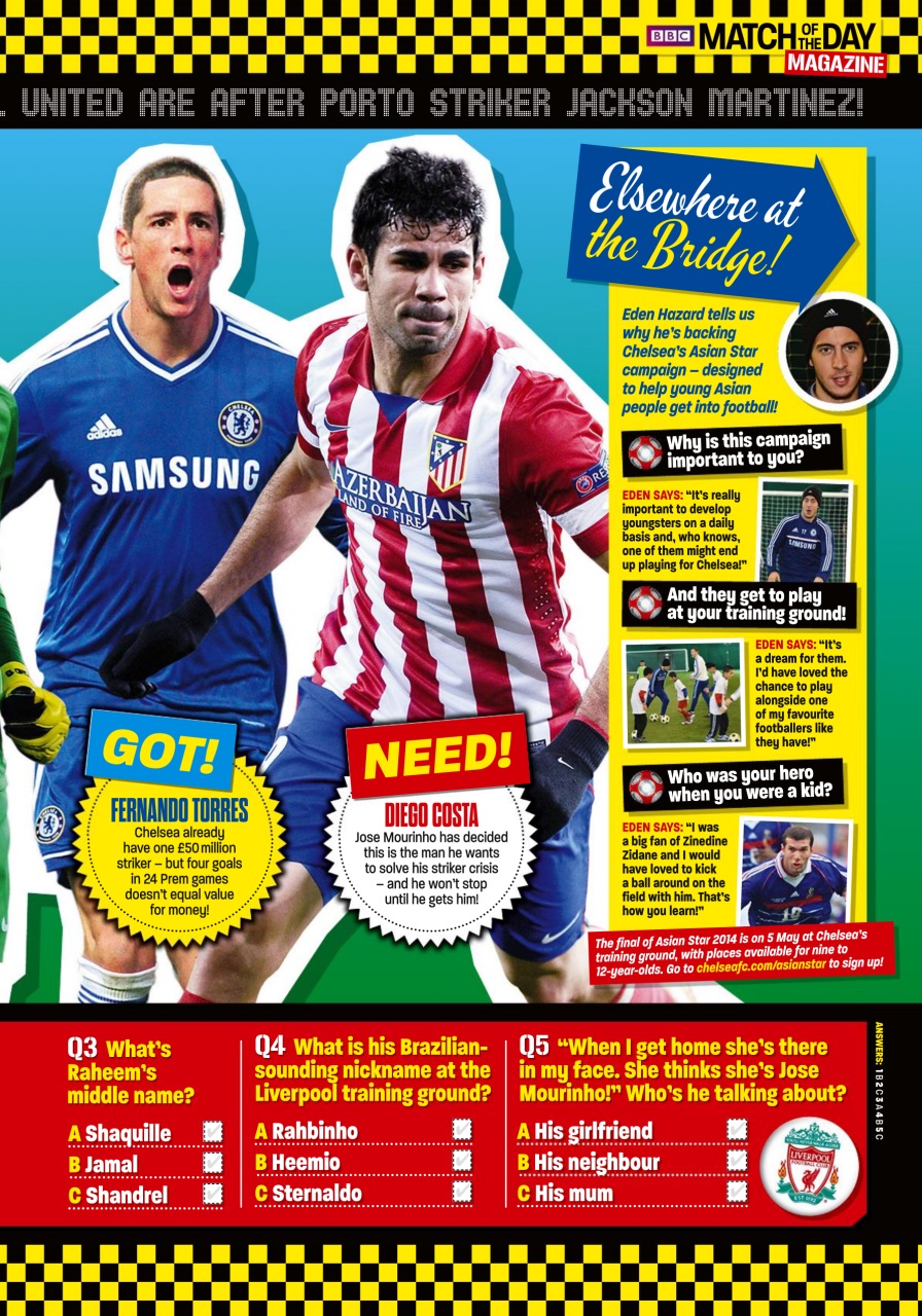 Match of the Day Preview Pages