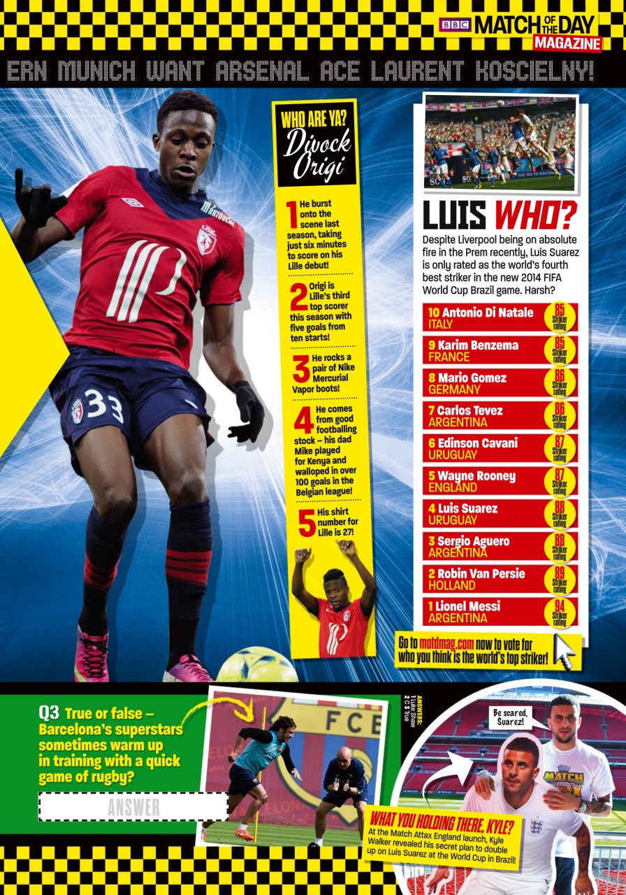 Match of the Day Preview Pages