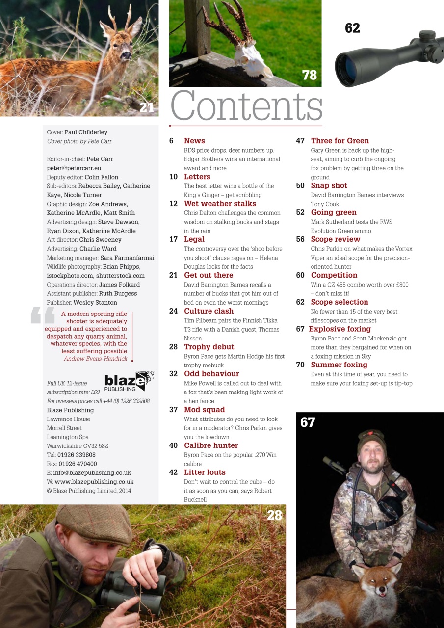 Sporting Rifle Preview Pages