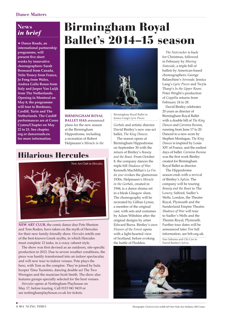 Dancing Times Preview Pages