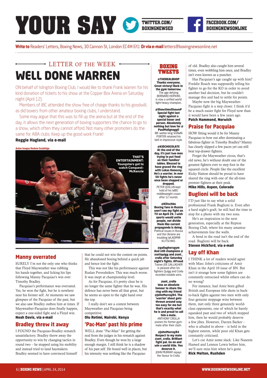 Boxing News Preview Pages