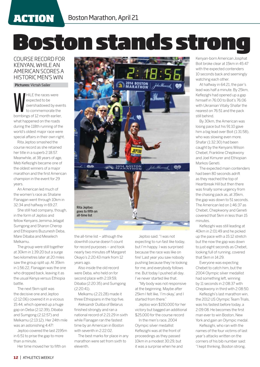 AW – Athletics Weekly Magazine Preview Pages