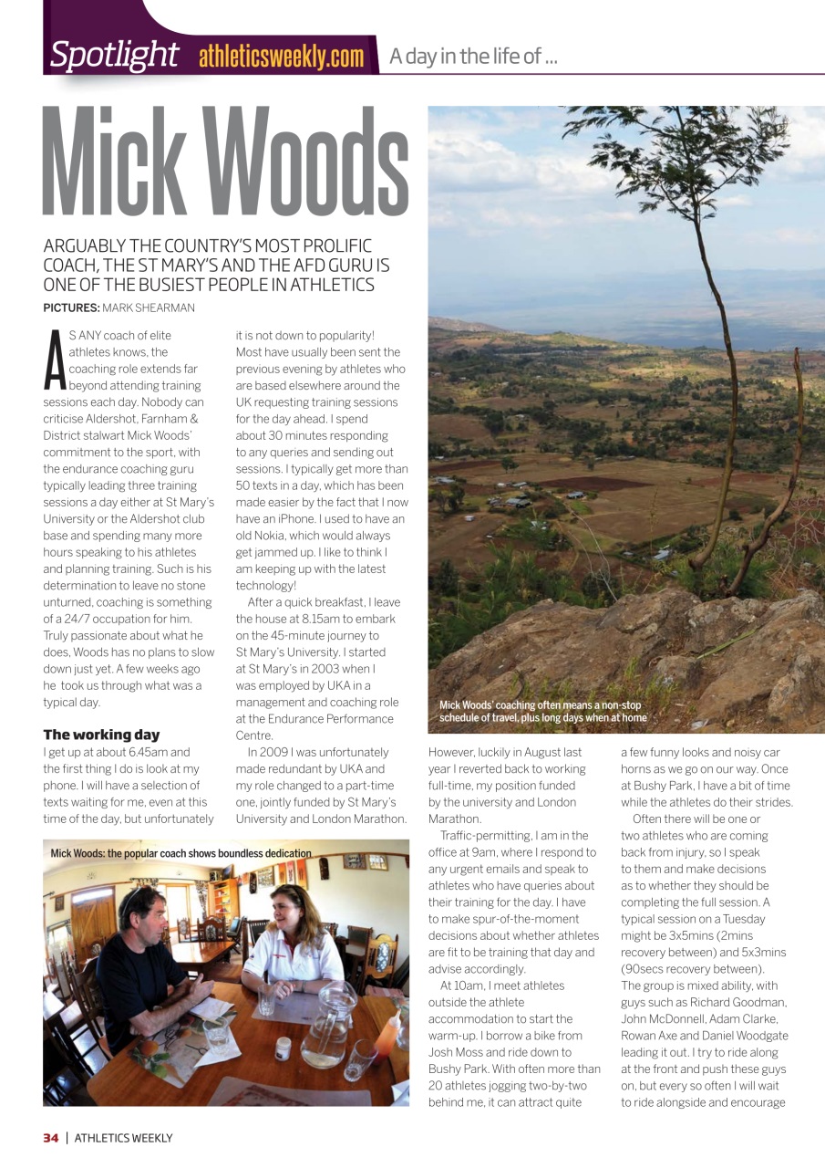 AW – Athletics Weekly Magazine Preview Pages