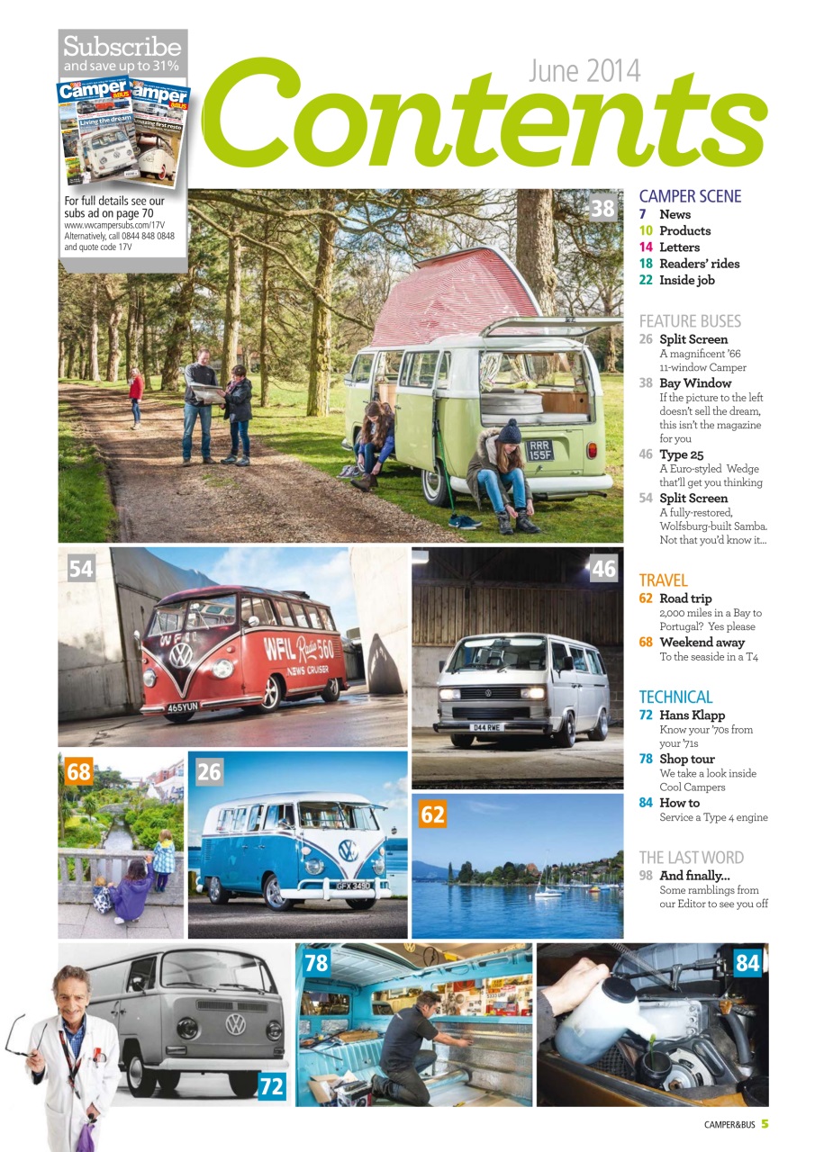 VW Camper Preview Pages