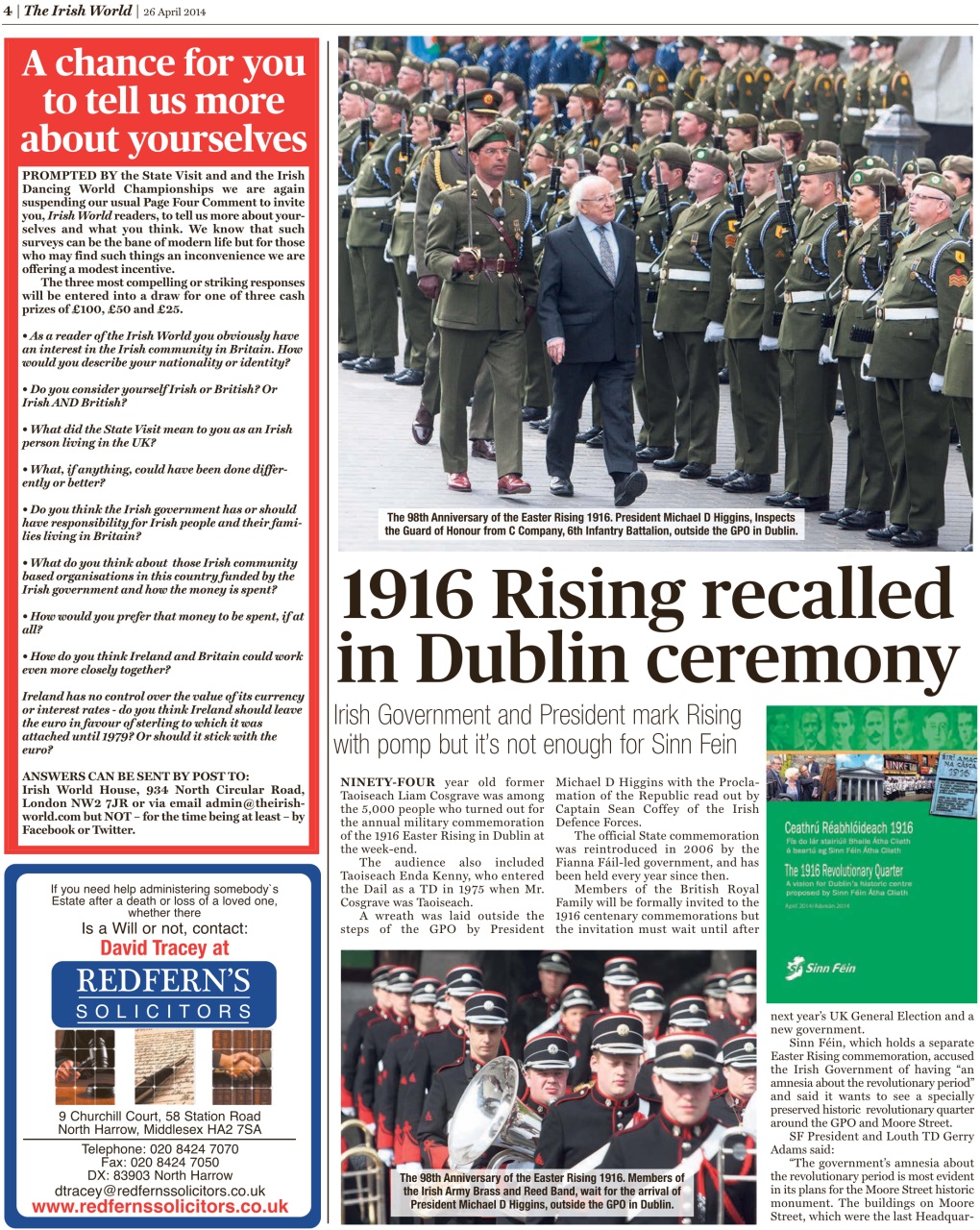 Irish World Preview Pages