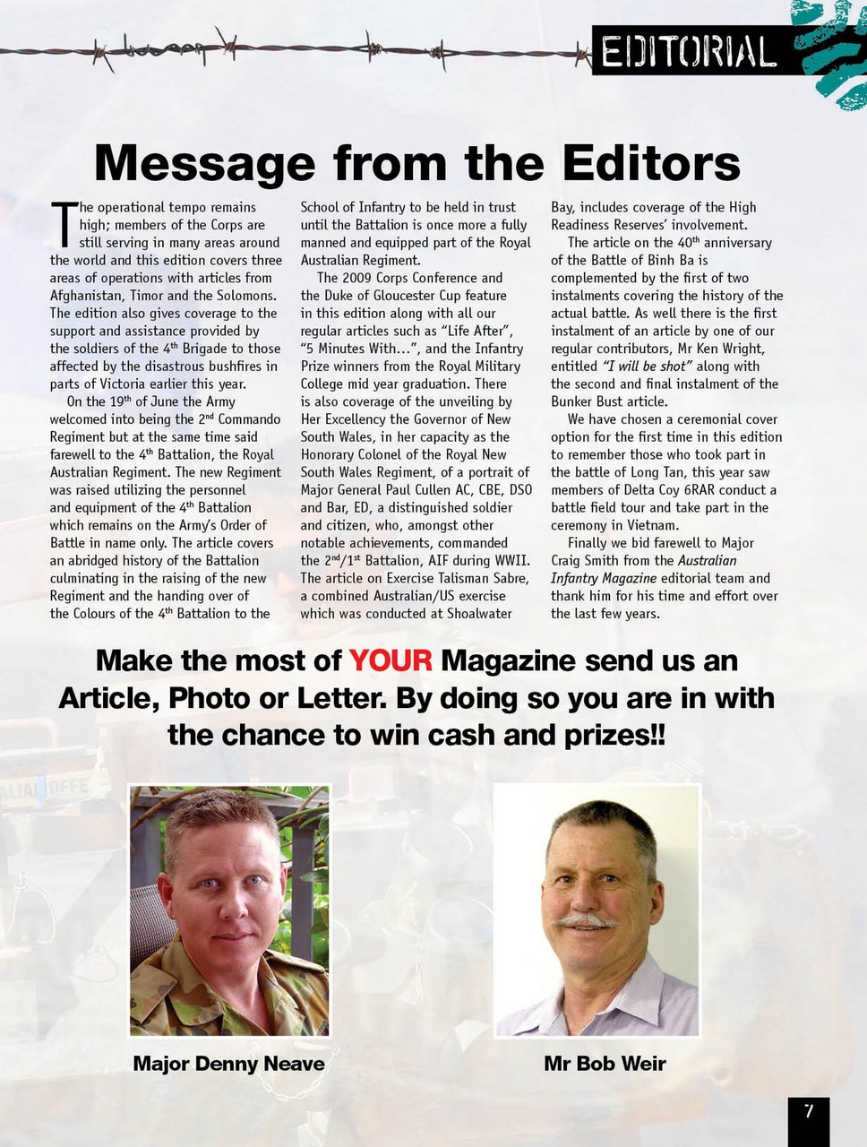 Australian Infantry Magazine Preview Pages