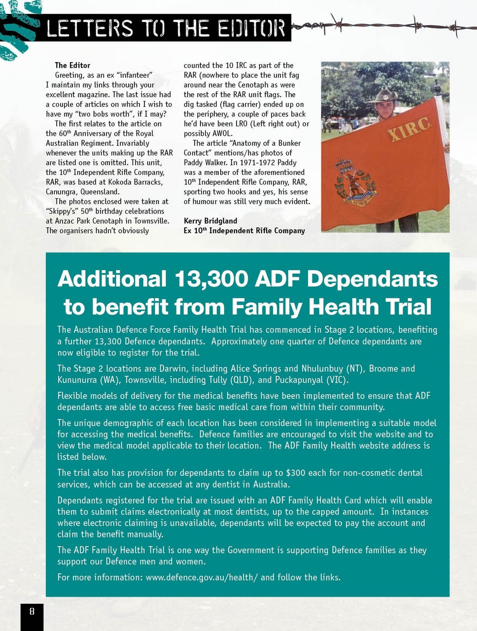 Australian Infantry Magazine Preview Pages