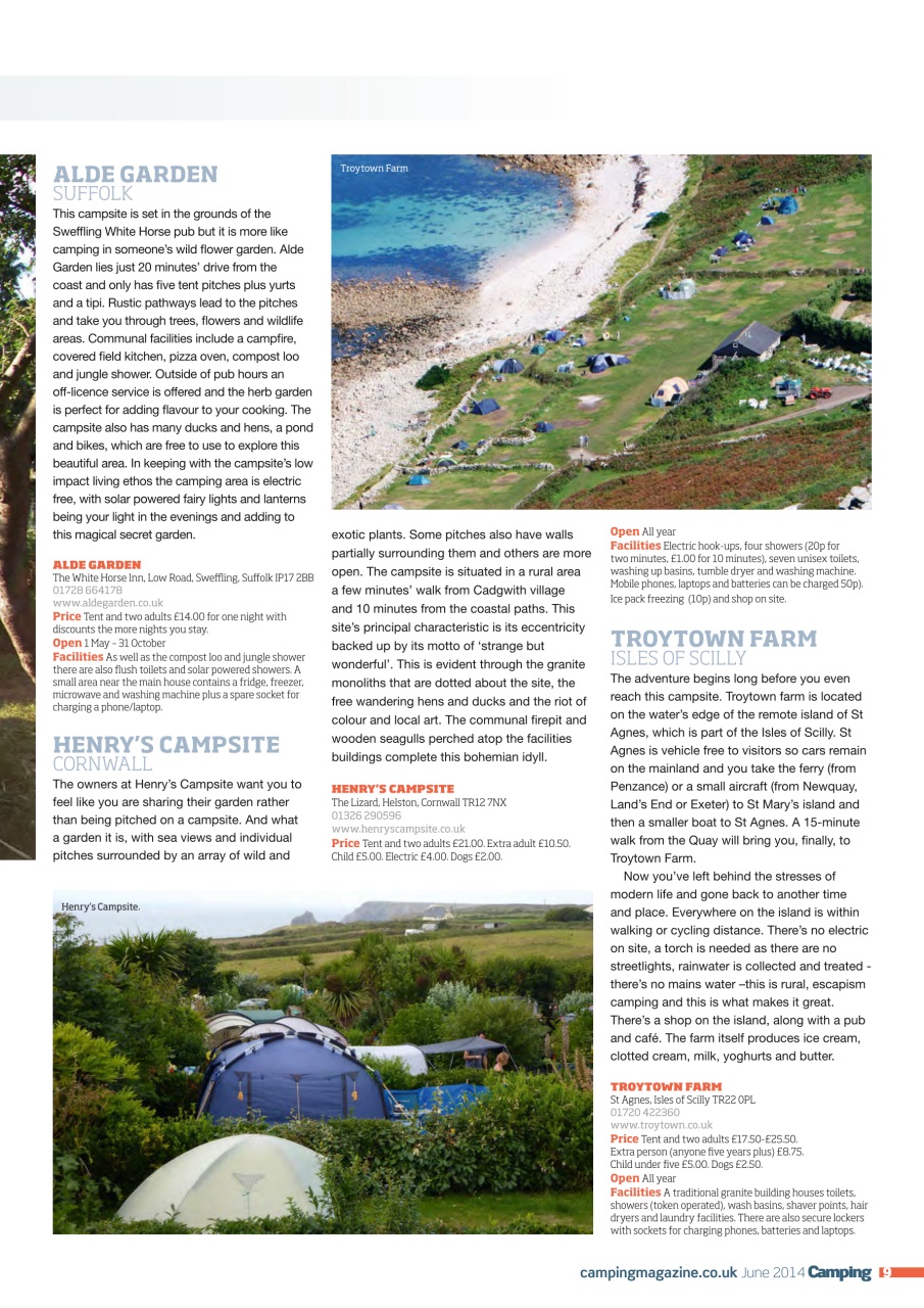 Camping Preview Pages