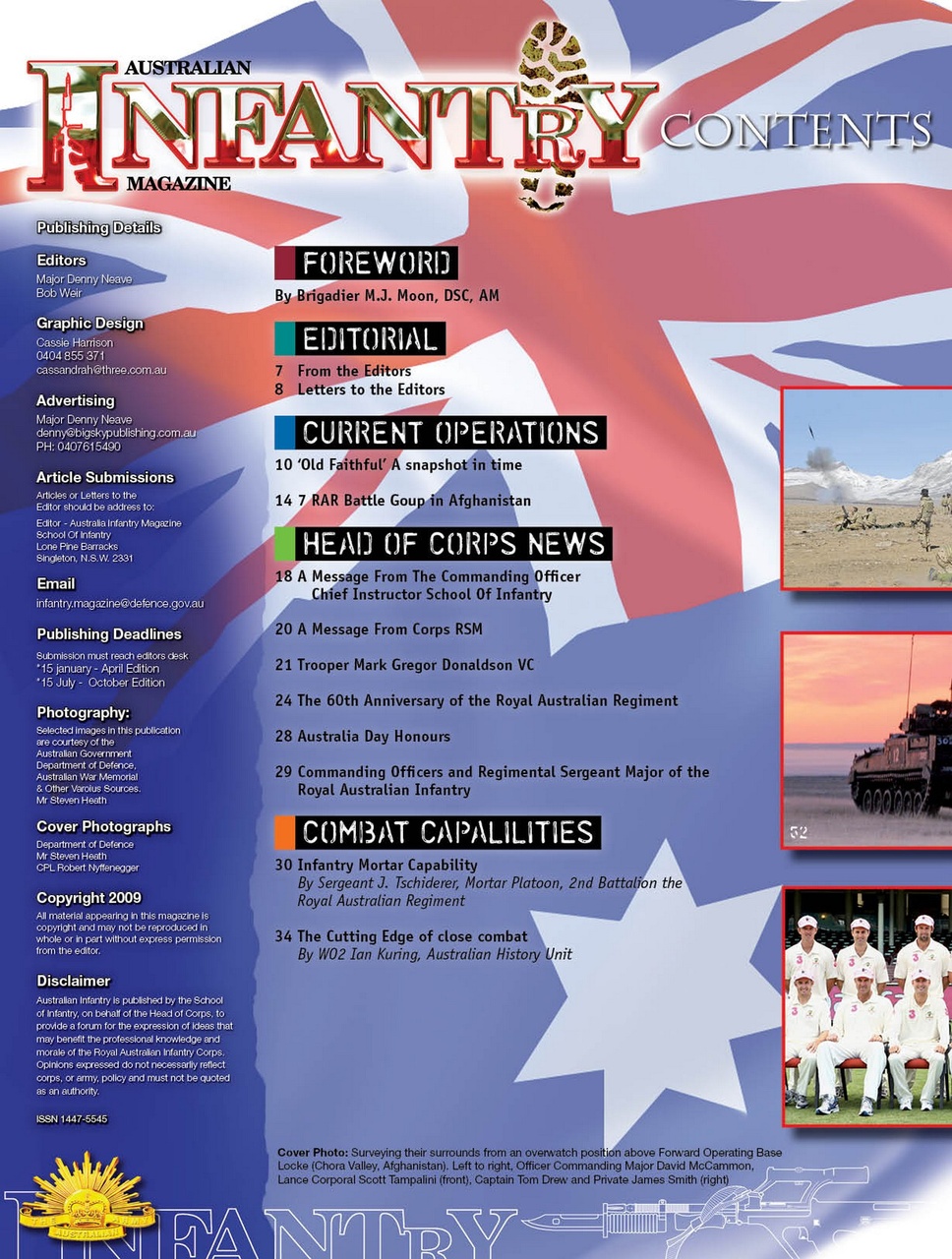 Australian Infantry Magazine Preview Pages