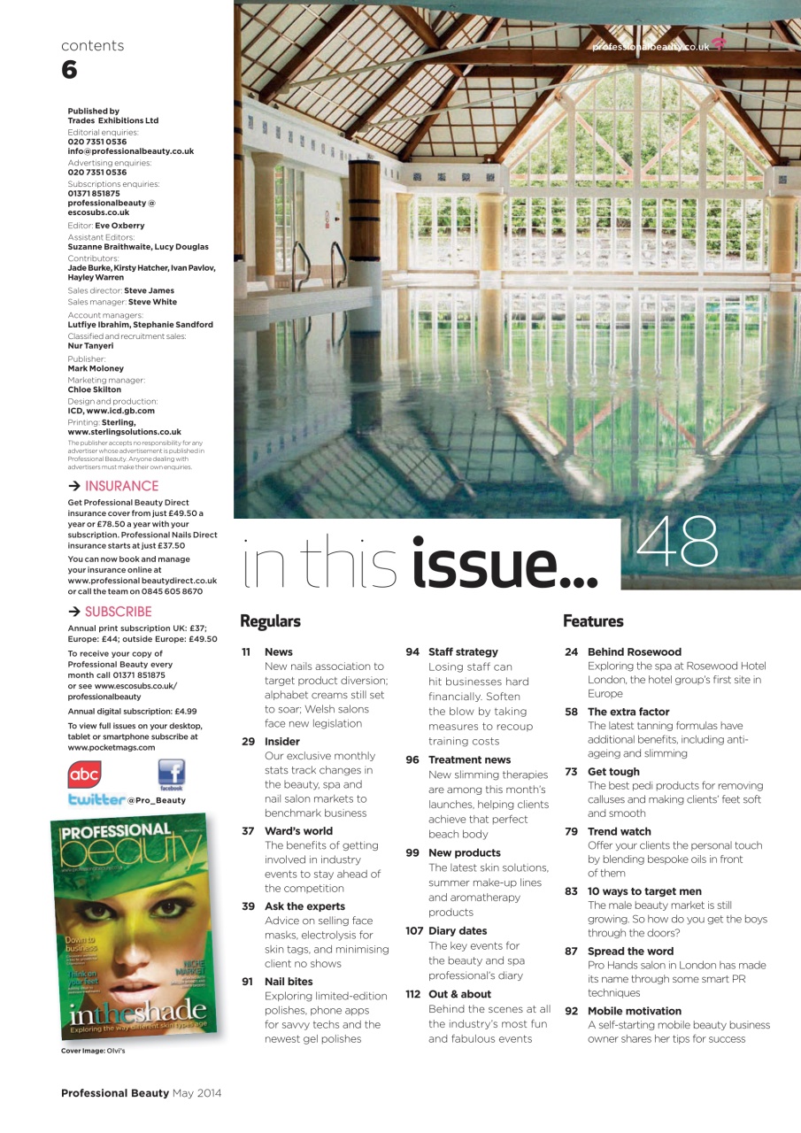 Professional Beauty Preview Pages