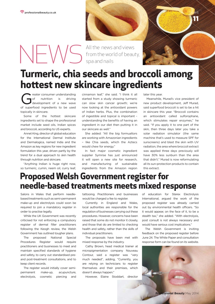 Professional Beauty Preview Pages