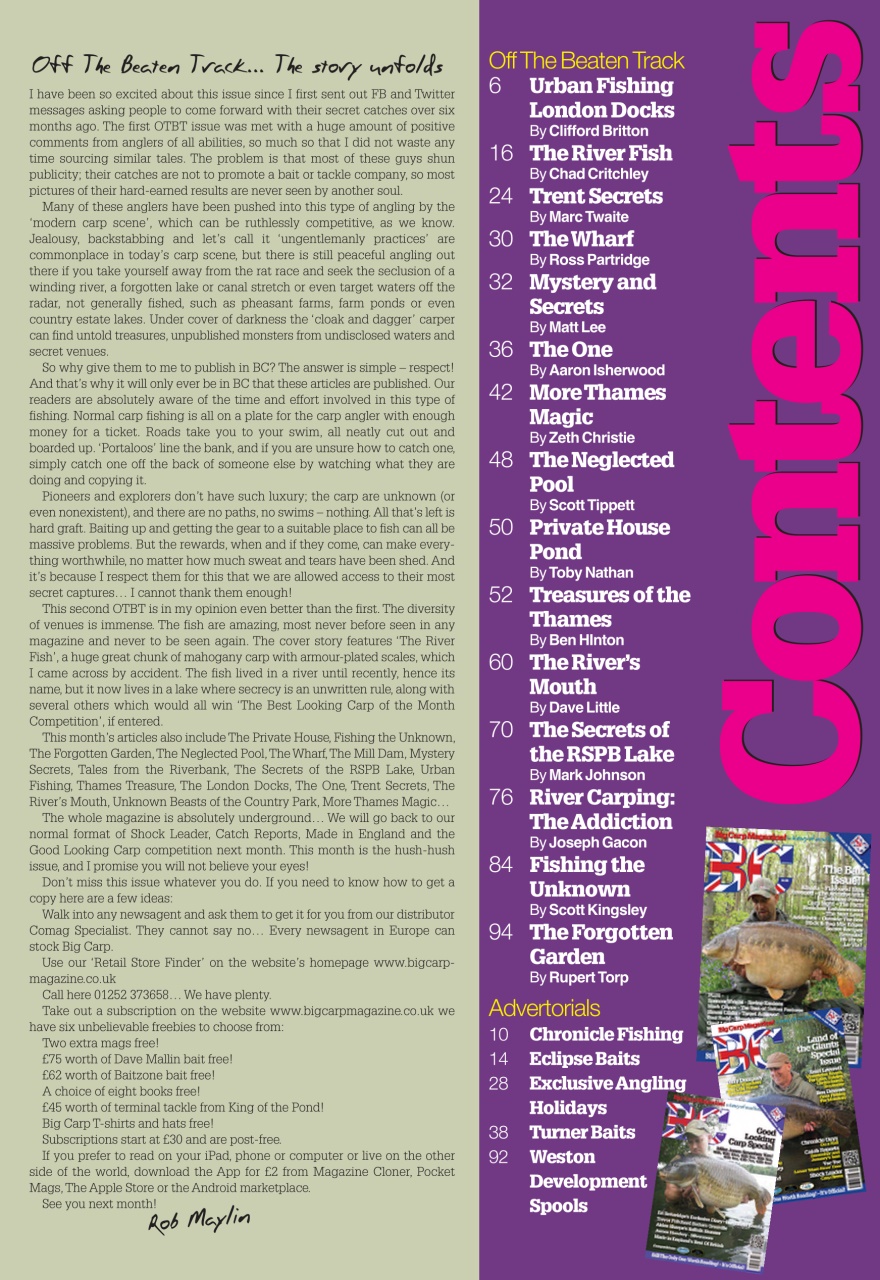 Big Carp Magazine Preview Pages