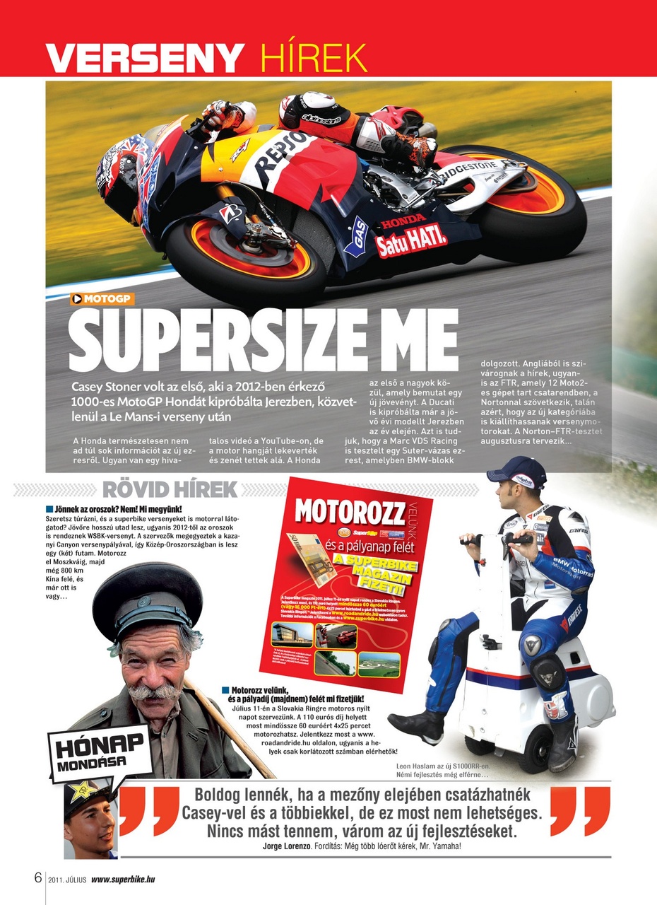 SuperBike Hungary Preview Pages