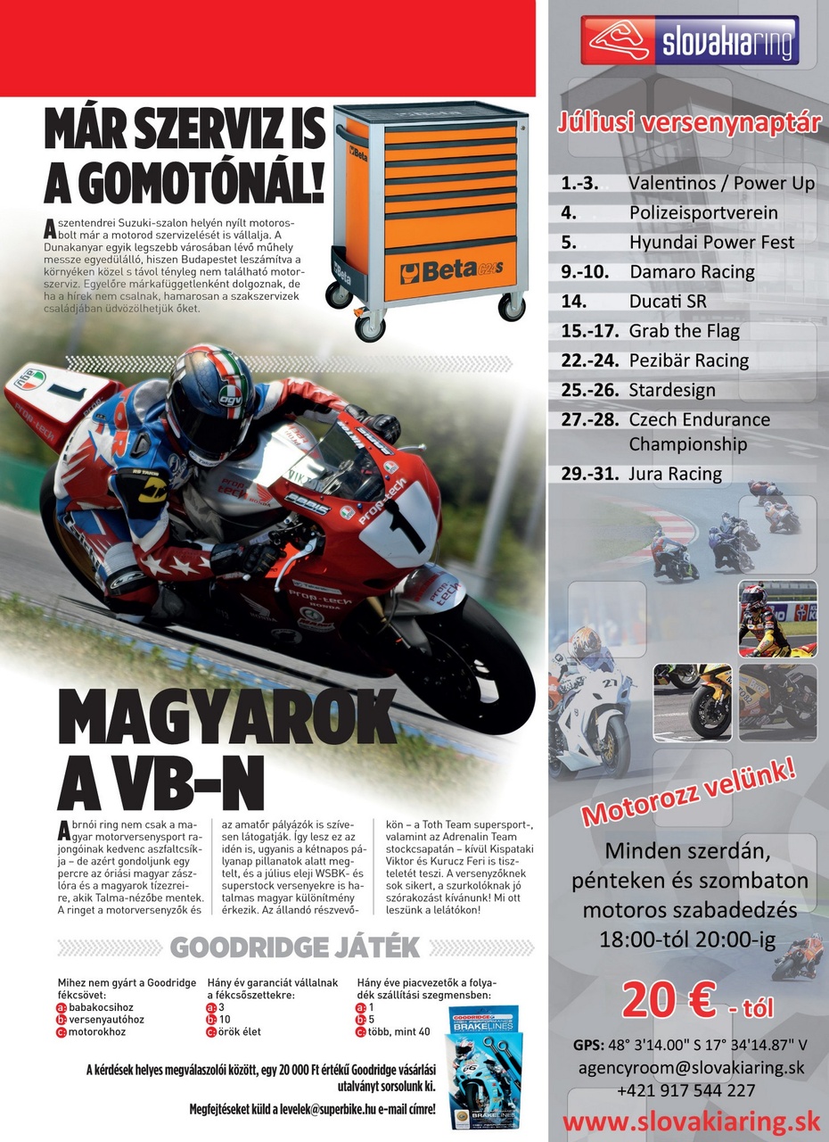 SuperBike Hungary Preview Pages