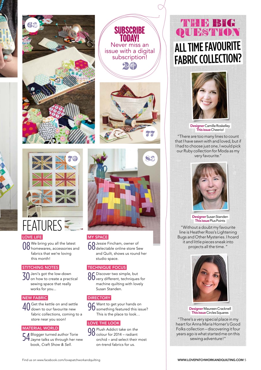 Love Patchwork & Quilting Preview Pages