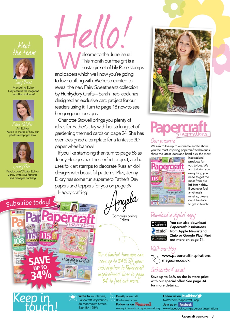 Papercraft Inspirations Preview Pages