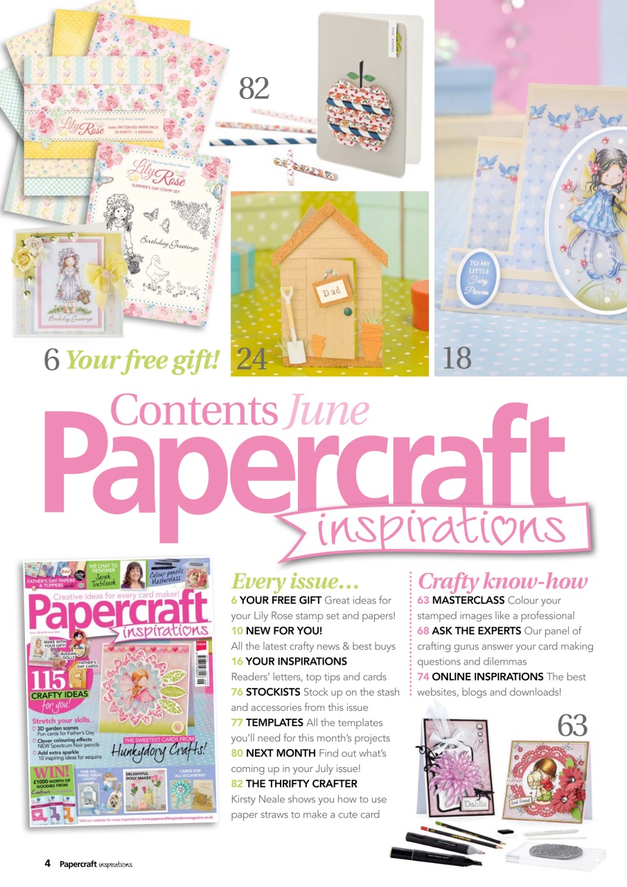 Papercraft Inspirations Preview Pages