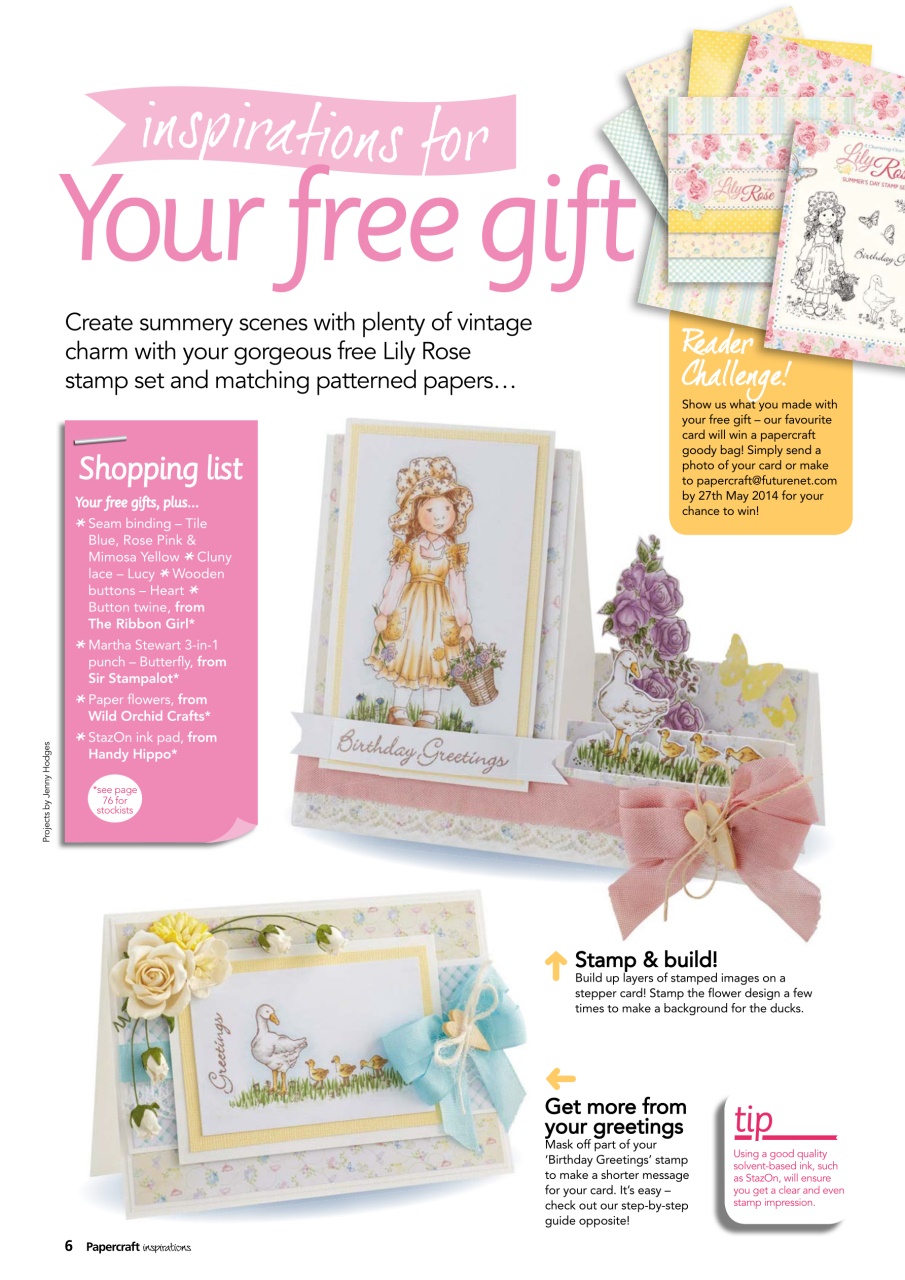 Papercraft Inspirations Preview Pages