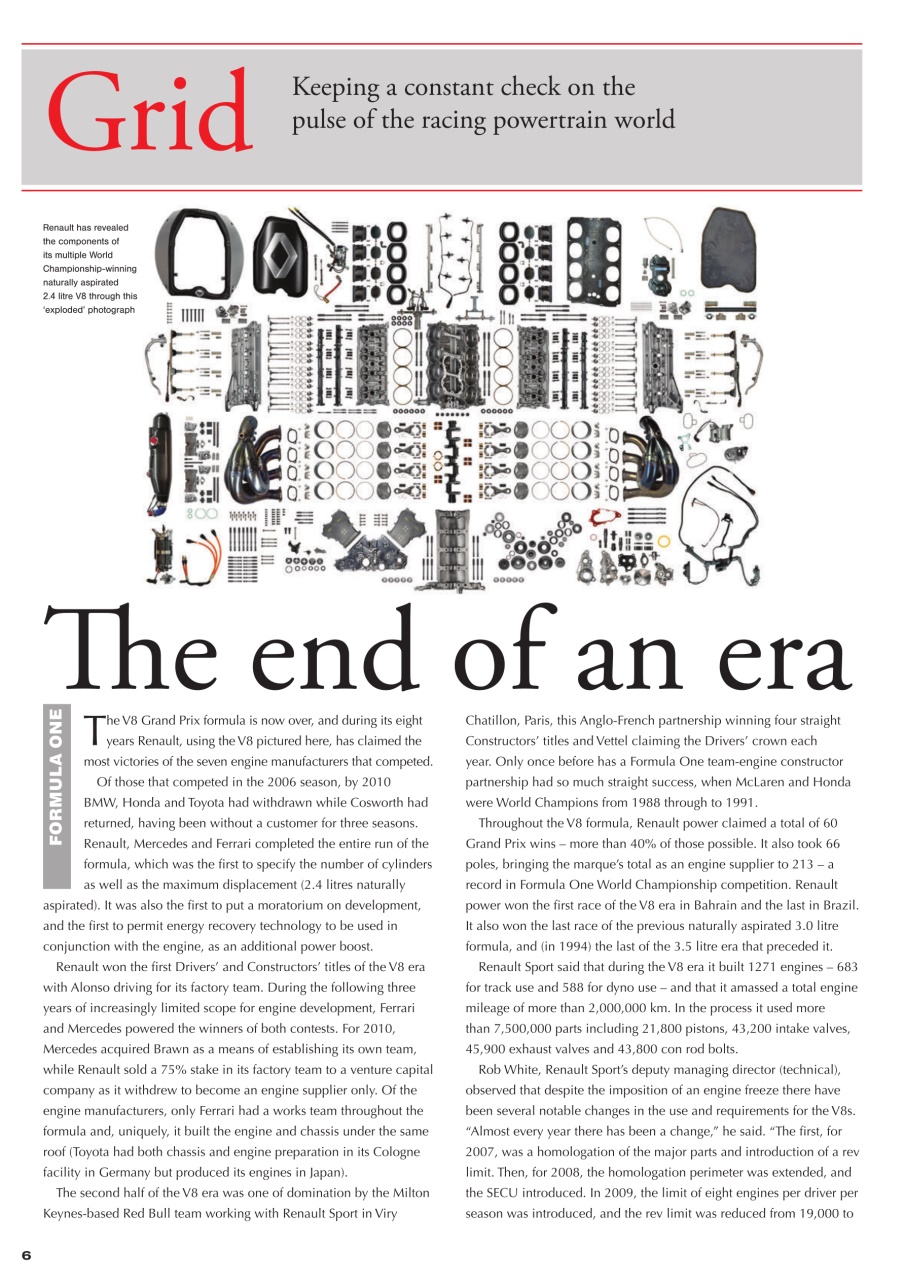 Race Engine Technology Preview Pages