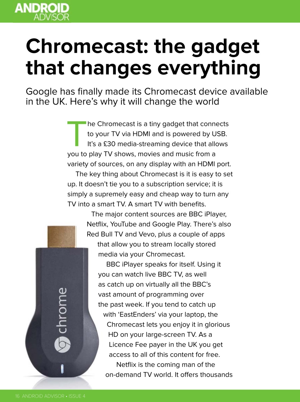 Android Advisor Preview Pages