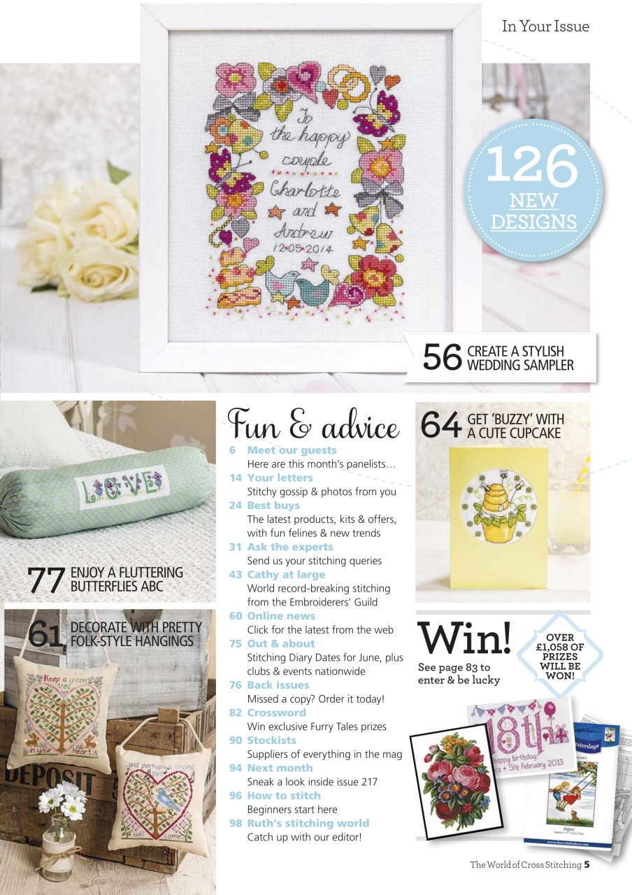 The World of Cross Stitching Preview Pages