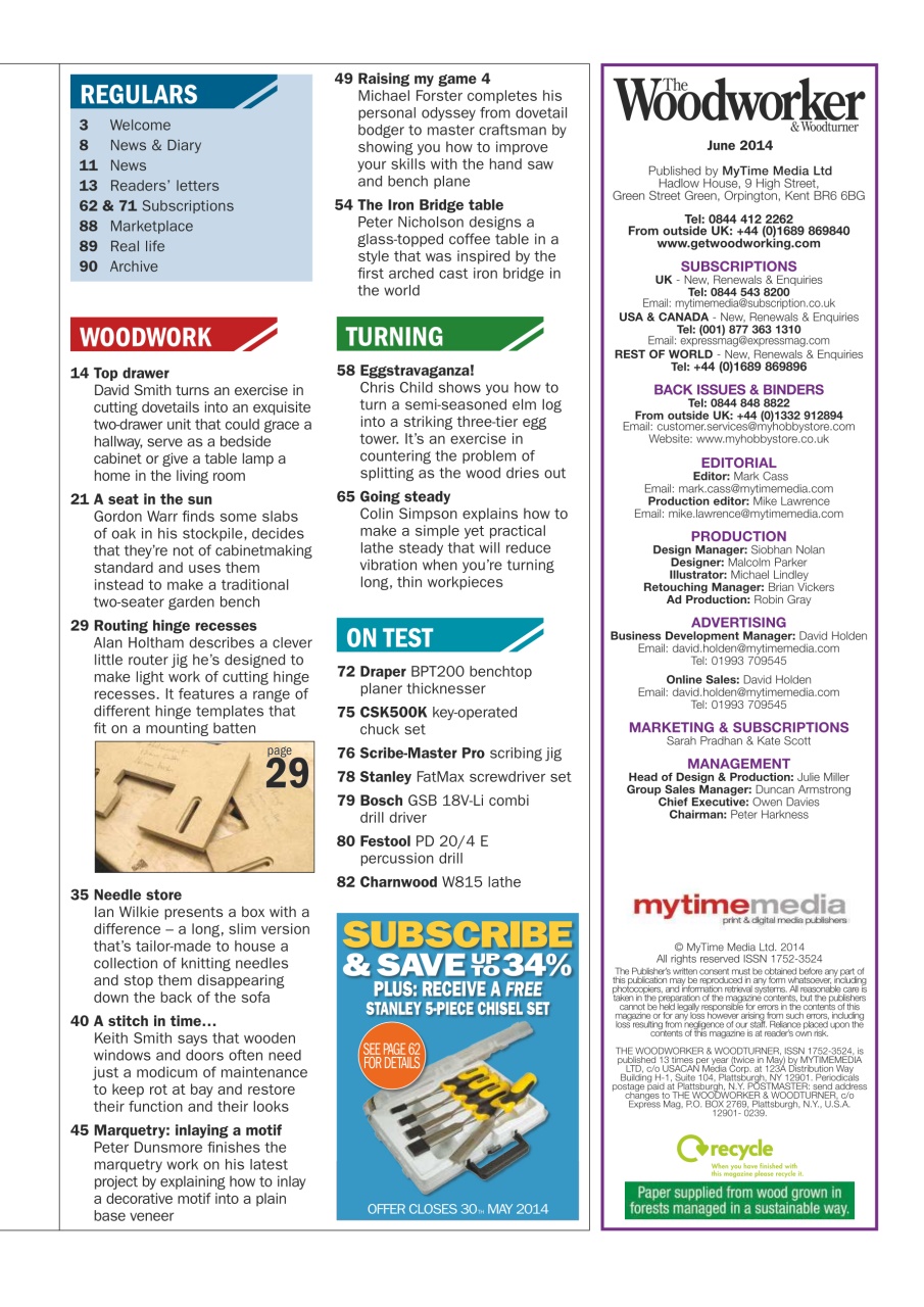 The Woodworker Magazine Preview Pages