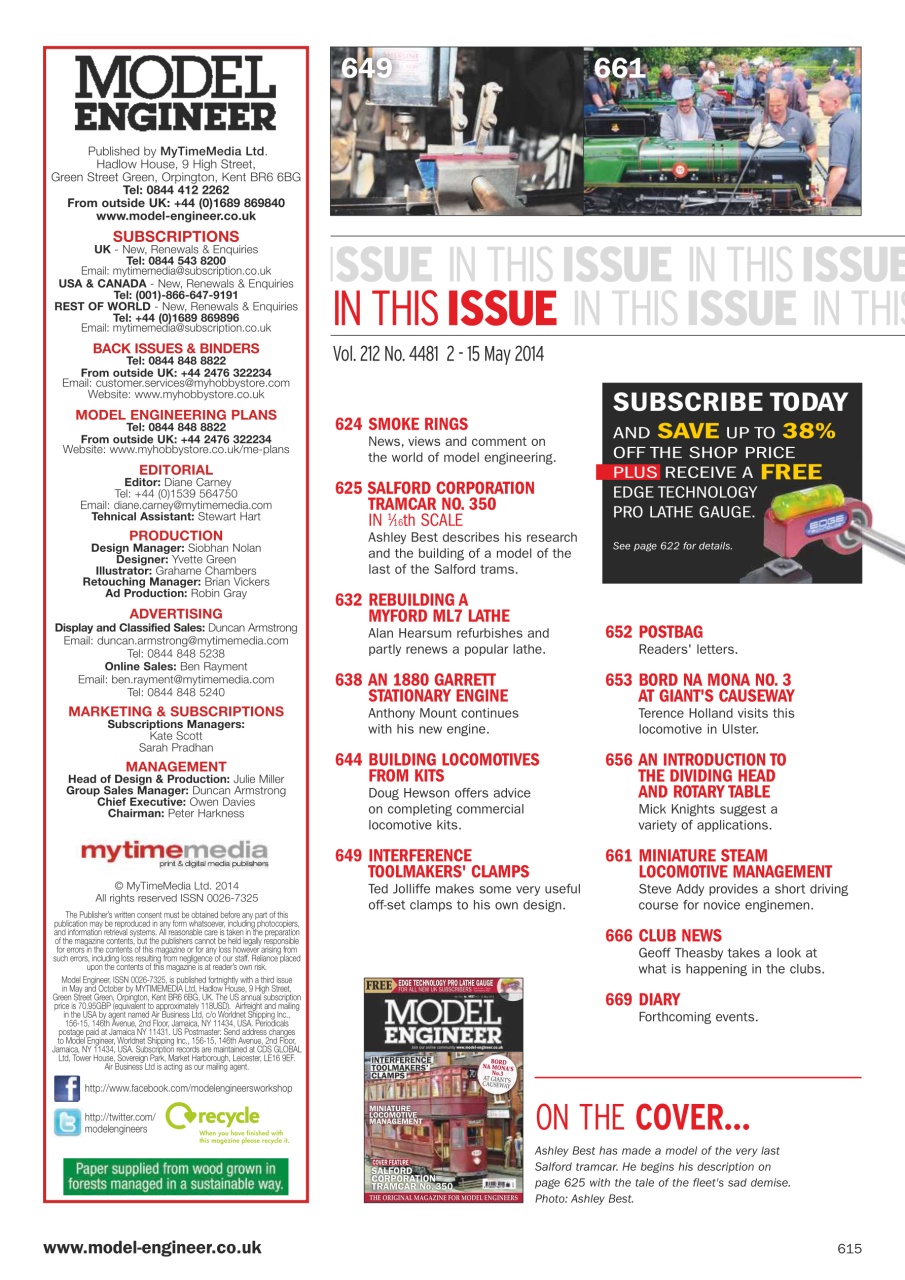 Model Engineer Preview Pages